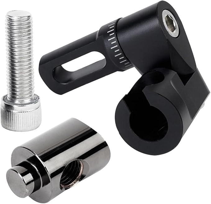 LWANO Single Side Adjustable V-Bar Mount Quick Disconnect Bow Rod Stabilizer, Archery Compound Recurve Bow Stabilizer Single Sidebar Back bar stabilizer Mount