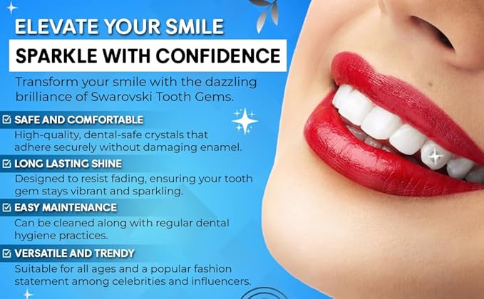 LaserGlow Premium Tooth Gems – 20 Count 2.2mm Forest Green Crystal Dental Jewelry – Shiny Tooth Crystals with Brilliant Reflection, Easy Application & Long-Lasting Hold