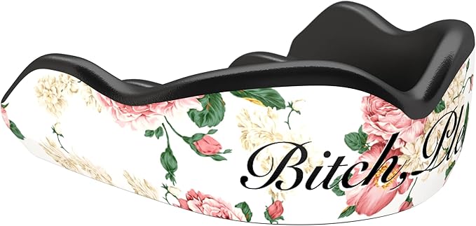 DAMAGE CONTROL High-Impact Mouth Guard – Sports Mouthguard for Boxing, Football, Hockey, Lacrosse & Basketball, Protects Teeth & Jaw, Protective Mouthpiece for Adults & Youth (Adult, B*tch Please 2.0)