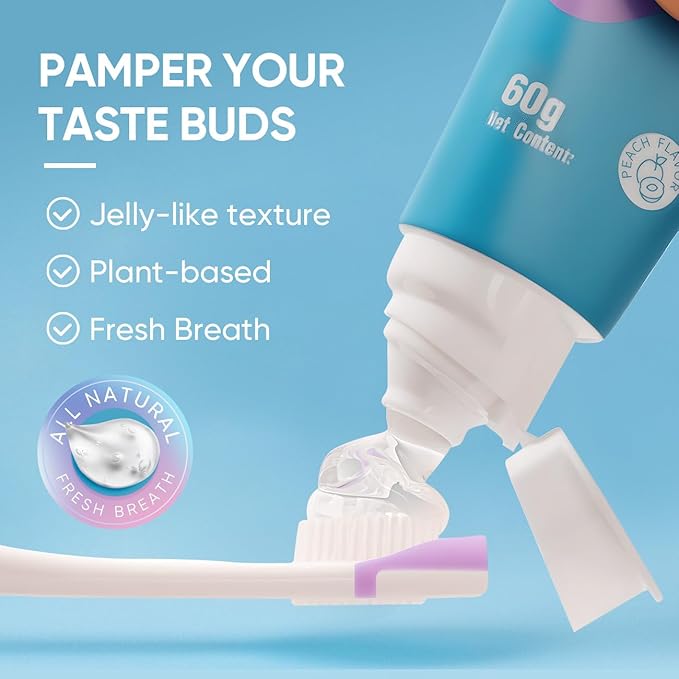 BodyAccel Tongue Cleaner Gel – Fresh Breath Oral Care Gel for Bad Breath Removal, Tongue Scraper Gel for Oral Hygiene & Healthy Mouth(3.5oz）