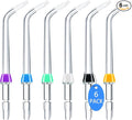 Replacement Tips for Waterpik Water Flosser, Replacement Orthodontic Tips Compatible with Waterpik Water Flossers and Other Brand Oral Irrigators (6-Pack)