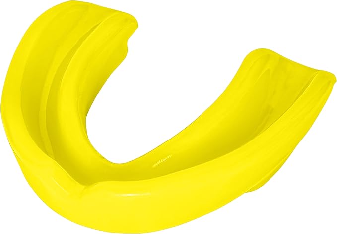 Sports Mouth Guard for Kids,Youth,Boys,Girls,Child Teen Mouthguard with Case (BPA Free) for Boxing, Martial Arts,MMA Karate,Lacrosse,Football,Soccer and All Contact Sports (Yellow)