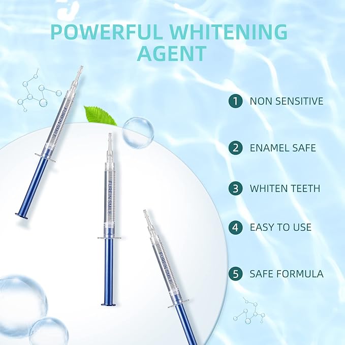 Teeth Whitening Gel Refills 10PCS Tooth Whitener 48+ Treatments -Removes Years of Stains 35% Carbamide Peroxide