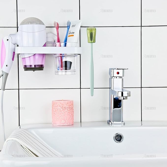 AUEAR, 3 Pack Toothbrush Head Covers with Suction Cup Anti Dust Wall Mirror Toothbrushes Holder Protective Case for Bathroom Home Travel Outdoor & Camping