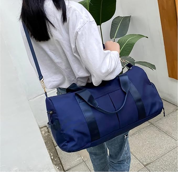 MABROUC Duffle Bag For Women, Sports Duffel Bag for Gym with Wet Pocket & Shoe Compartment, Overnight Weekender Travel Bag