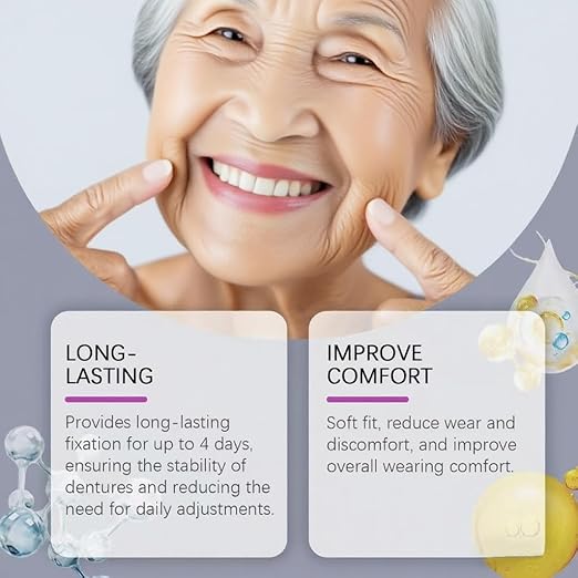 Thermoplastic Denture Adhesive,Lasts for 4 Days Give a Brush (1)