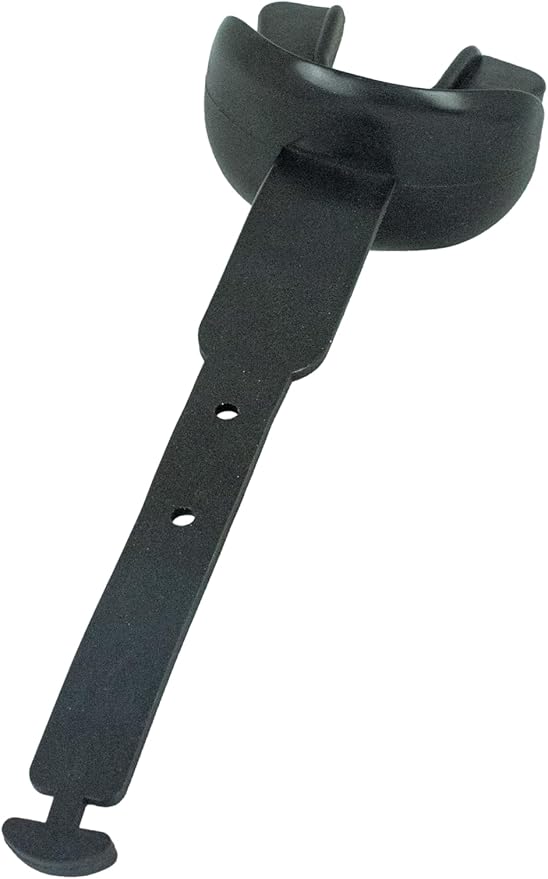 DAMAGE CONTROL Mouthguard with Permanent Helmet Strap, Youth Mouth Guard to Protect Lips & Teeth, No Boiling Pacifier, Breathable Binky Mouthpiece, Football Mouthpiece, Works with Braces (Black)