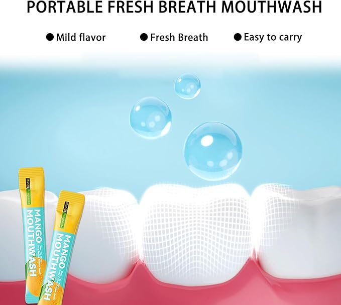 60PCS Travel Size Mouthwash,Portable Mini Mouthwash,Long-Lasting Freshness Travel Mouth Wash for Oral Care A9