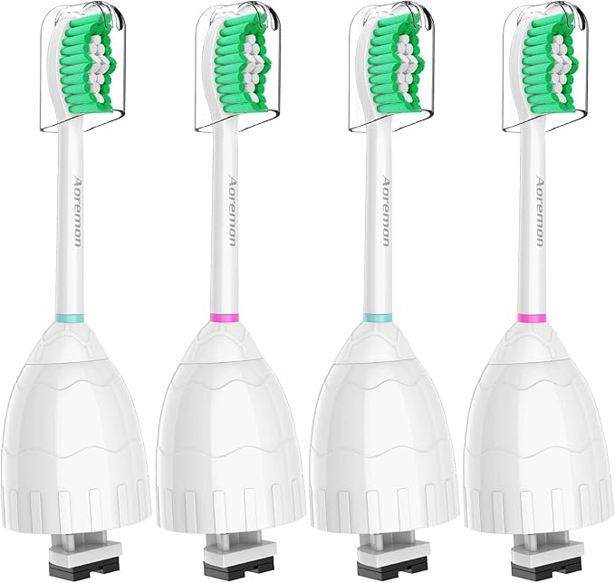 Aoremon Replacement Heads for Philips Sonicare e-Series HX7022/66-Replacement Brush Heads fit Sonicare Eseries Essence Xtreme Elite Advance and CleanCare Electric Toothbrush Model