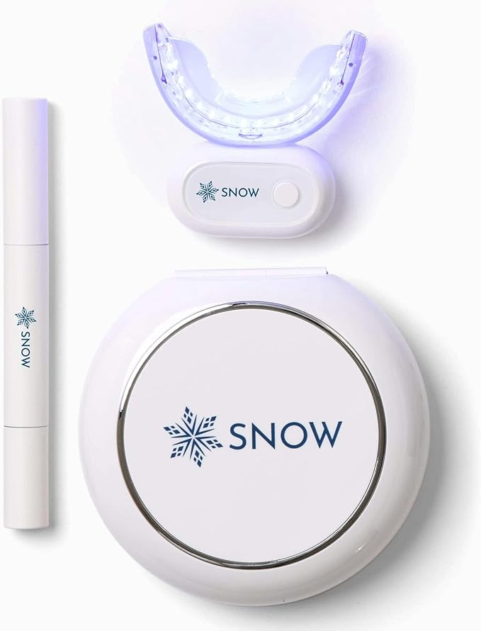 Snow Teeth Whitening Kit - Snow Teeth Whitening Serum and LED Mouthpiece Whitener, Formulated with Hydroxyapatite, Good for 2 Months - Wireless Kit with 1 Wand