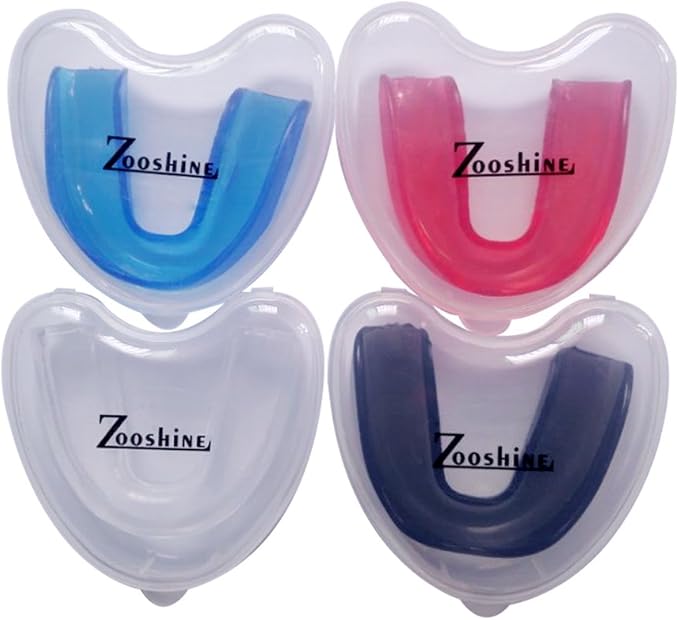 4 Set Mouldable Sports Mouth Guards for Adults & Kids(Age 8-12),Tooth Protector for Taekwondo Football,Basketball,Boxing,Wrestling,Kickboxing - BPA Free (Multi-Color)