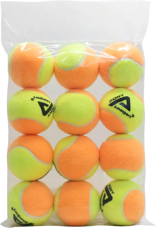 LITIAN Kids Tennis Balls – 50% 75% Low Compression Red Orange Balls with Durable Felt – Softer Than Regular Tennis Balls, Great for Youth Training & Dog Play (12 & 30 Pack)