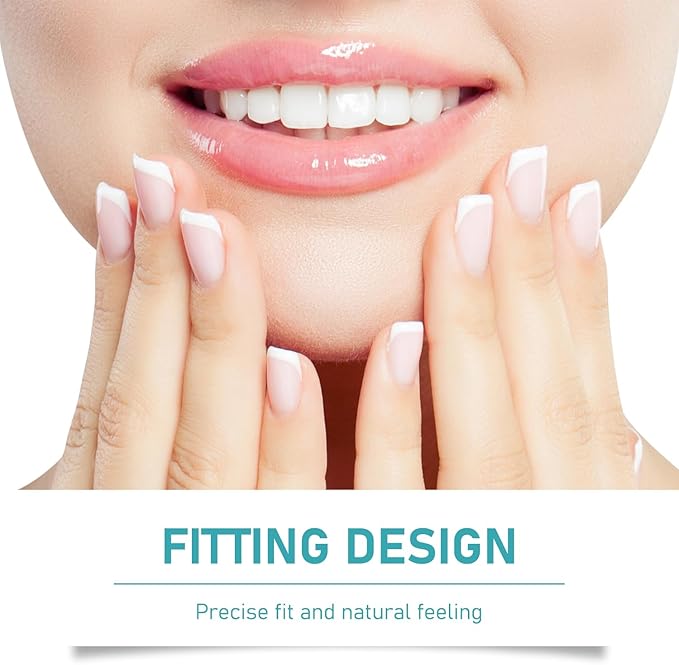 2 Pcs Minceetbien Dentures, Minceetbien Silicone Reline Denture Set, Adjustable Snap-in Dentures, Upper and Lower Denture Kit, Comfortable and Waterproof Fake for Instant Smile Restoration