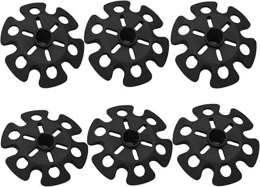 6pcs Walking Stick Tips, Replacement Rubber Tips for Walking Sticks, Trekking Pole Tips Baskets Hiking Pole Tips Feet Shock Absorption Rubber Cane Tips 11mm Diameter Survival Hiking Stick Accessories