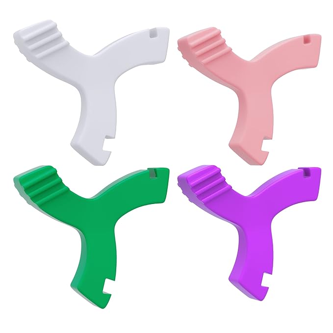 Chewies for Invisalign Aligner, DLENP 4 PCS Y-Shaped Chewies for Aligner Trays Seater Orthodontic Munchies for Invisalign (Unflavored,Strawberry, Mint, Grape)