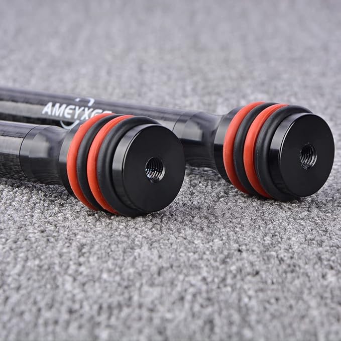 AMEYXGS 6/8/10/12 Inch Archery Bow Stabilizer Carbon Fiber Balance Bar Rod Side Rod Stabilizer Dampen Weight for Compound Bow Recurve Bow Accessory