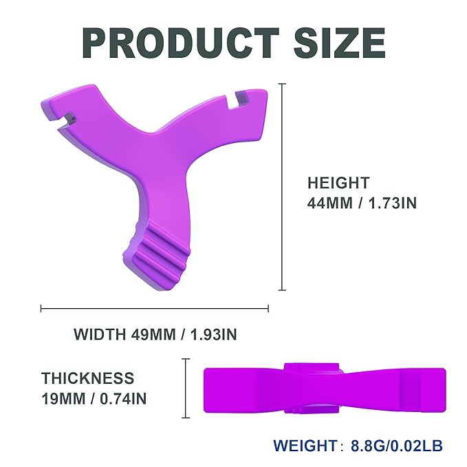 Chewies for Invisalign Aligner, DLENP 2 Pcs Y-Shaped Orthodontic Munchies Chewies for Invisible Aligner Seater(Purple-2Pcs)