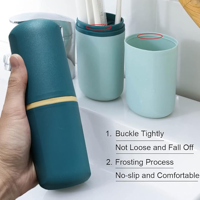 1 Pcs Travel Toothbrush Holder Plastic Toothbrush Travel Case Portable Toothbrush Holder for Travel Normal Toothbrush Electric Toothbrush Container for Traveling Business Camping Daily Uses