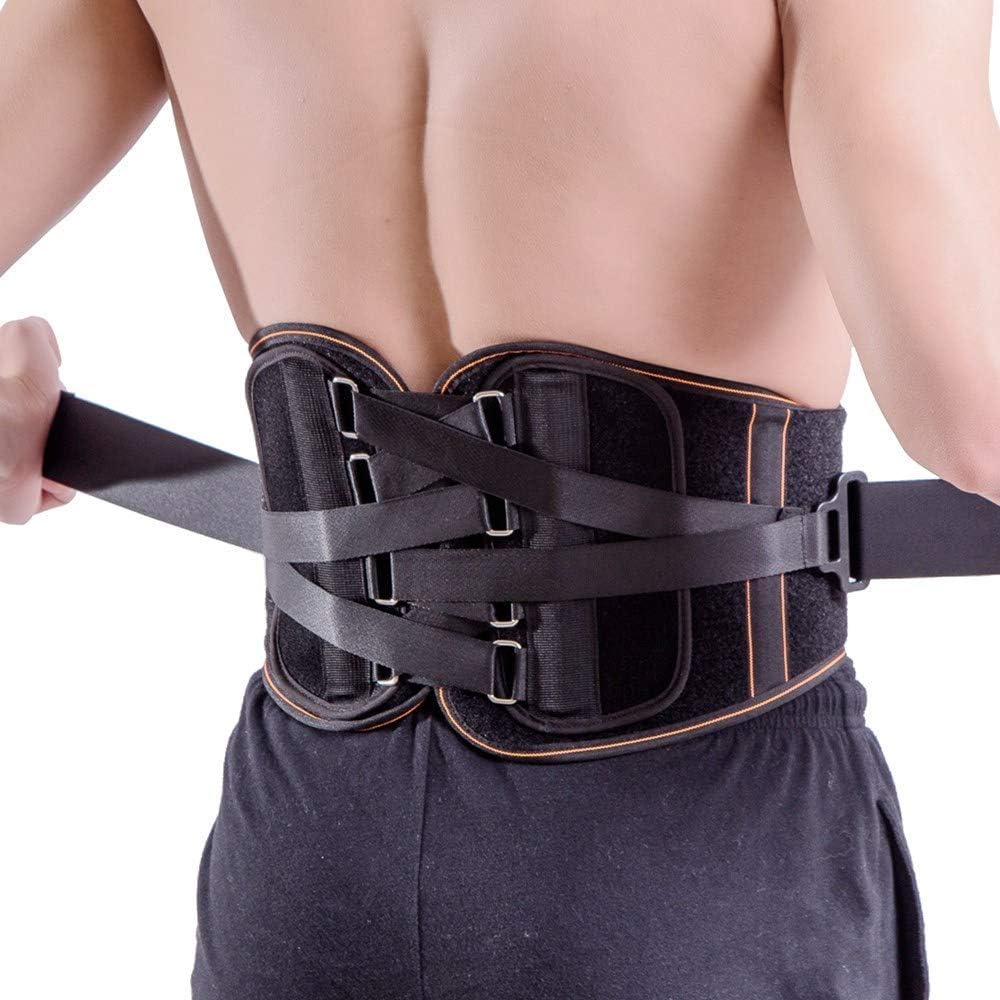 King of Kings Lower Back Brace Pain Relief with Pulley System - Lumbar Support Belt for Women and Men - Adjustable Waist Straps for Sciatica, Spinal Stenosis, Scoliosis or Herniated Disc - Medium