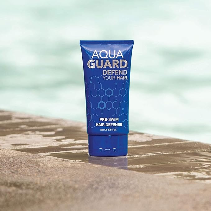 AQUA GUARD Pre-Swim Hair Defense | No More Swim Hair | Prevents Chlorine Damage + Softens Hair While Swimming | Made in California | Color Safe, Leaves Hair Smelling Great | 5.3 oz