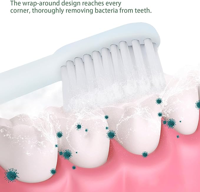 4-Piece Handheld Toothbrush Set, Non-Slip Soft-Bristle Toothbrushes