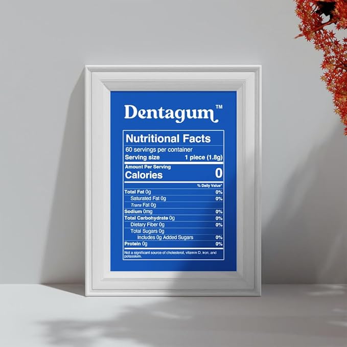 Dentagum Remineralizing Gum with Nano-Hydroxyapatite & Xylitol – SugarFree Chewing Gum for Enamel Repair, Cavity Protection & Receding Gums – 60 Pieces
