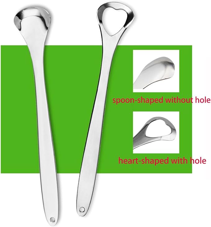3 Packs Tongue Scraper Kit Stainless Steel Tongue Cleaner Tongue Brush for Reduce Bad Breath and Fresh Breath (Silver)