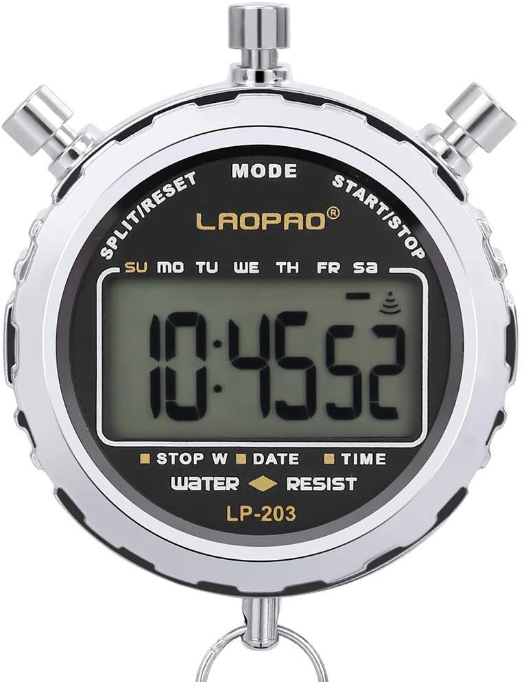 LAOPAO Melt Stopwatch, Clock Daily Rainproof Digital Timer for Sports Match,Competition,Coach,Referee,Training,Timing