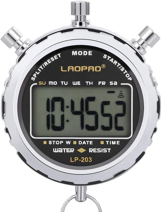LAOPAO Melt Stopwatch, Clock Daily Rainproof Digital Timer for Sports Match,Competition,Coach,Referee,Training,Timing