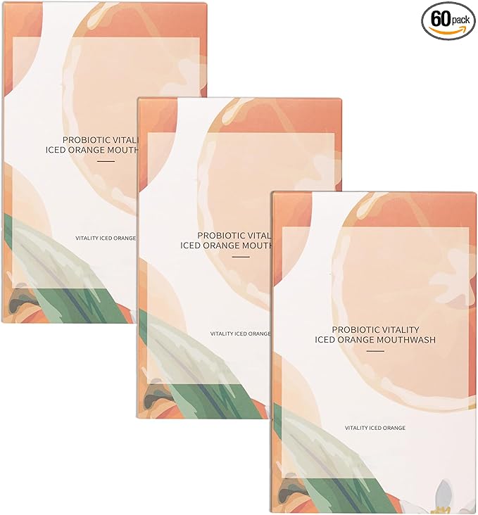 Travel Size Mouthwash,Mini Mouthwash Travel Size Bulk Portable Mouth Wash Set,Individual Small Travel Mouth Wash Packets for Fresh Breath(Pack of 60) A26