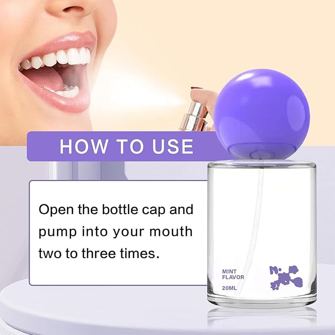 Probiotic Oral Spray for Long-Lasting Freshness, Portable Oral Spray, Convenient Travel-Sized Keeps Breath Fresh all Day Long - 1 Pack