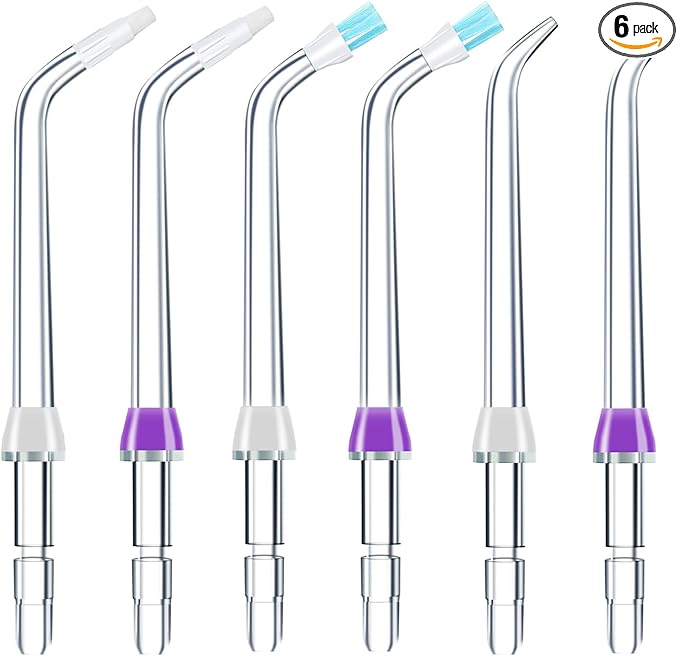 Replacement Tips for Waterpik Water Flosser Classic Jet Tips Waterpik' Replacement Parts (6 Tips Combo)