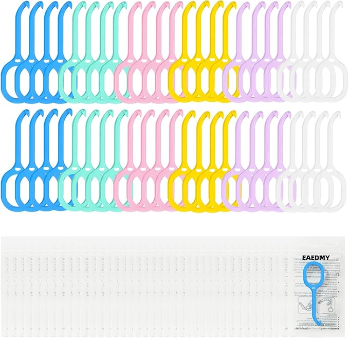 48PCS Individually Packaged Aligner Removal Tool for Invisible Removable Braces Retainers and Dentures, Personal Orthodontic Solution Accessories (48pcs)