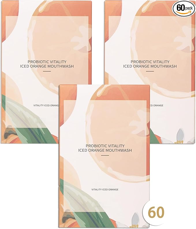 60PCS Travel Size Mouthwash,Portable Mini Mouthwash,Long-Lasting Freshness Travel Mouth Wash for Oral Care A38