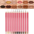 12Pcs Lip Liner Pencil Set - Matte Lip Combo for Women, Waterproof & Smudgeproof, Precise Lip Shaping & Sculpting, Includes Sharpener, Assorted Colors Set A