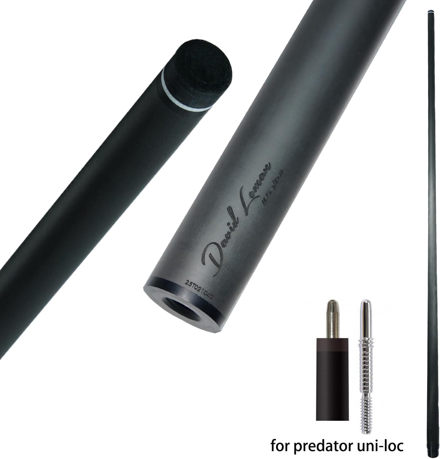 29.13" /Radial Wavy 3/8-10 3/8-11 3/8-14 Uni-Loc 5/16-18 Carbon Pool Cue Single Shaft, Low Deflection Technology, Ultra-Smooth, pro Taper, Easy to Control