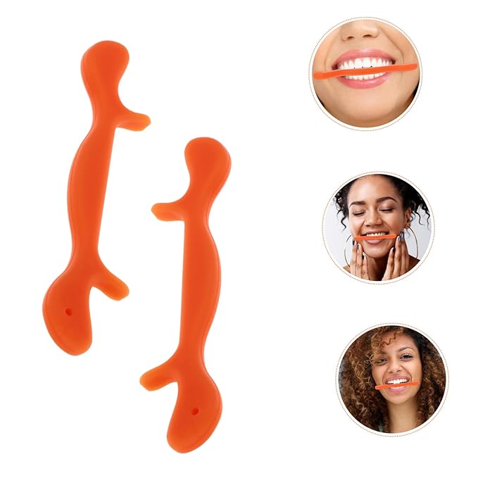 PartyKindom Silicone Braces Face Exercise Device Mouth Exerciser for Women Face Slimmer Lips Shaper Portable Facial Muscles Trainer