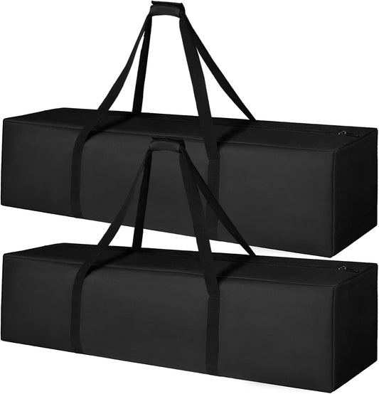 INFANZIA 50x13x13 inch Duffel Travel Sports Equipment Bag, 2PCS Long Luggage Bag with Upgrade Zipper Water Resistant, Extra Large Foldable Storage Bag for Camping, Tent, Tripod, Fishing