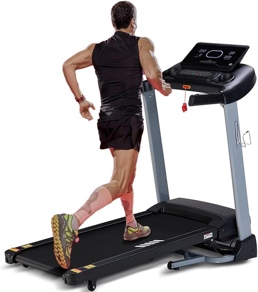 Incline Treadmills for Home, Treadmill with 18% Auto Incline, Heavy Duty 400LBS Capacity, Running Machine with 18.90" Wide Belt, 0.5-12 MPH Speed, 3.5 HP, 36 Programs, APP, Bluetooth, Foldable