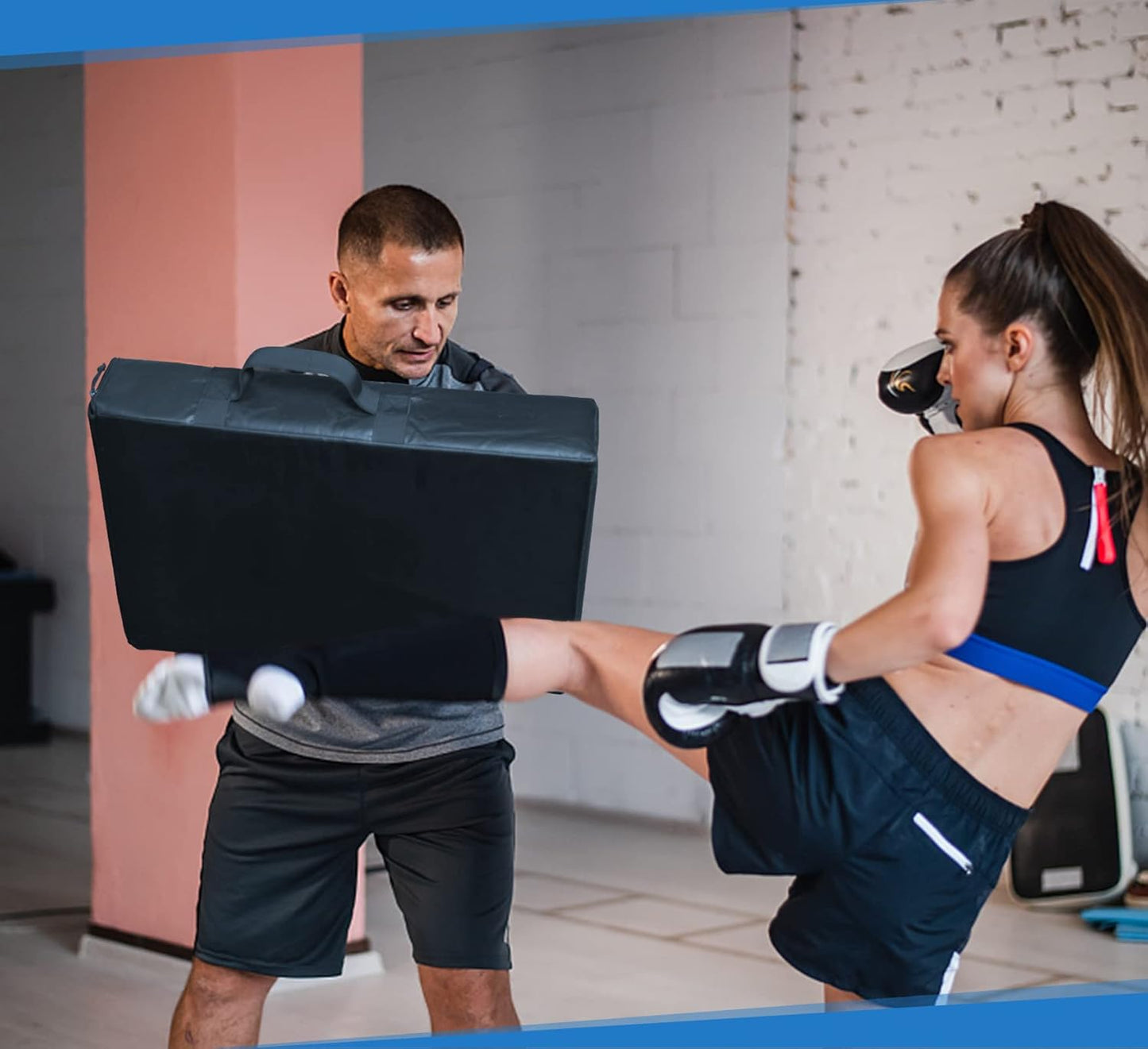 Kicking Shield Pad: Martial Arts Blocking Pad for Thai Karate Taekwondo Body Protector 16 x24 x5.5inch