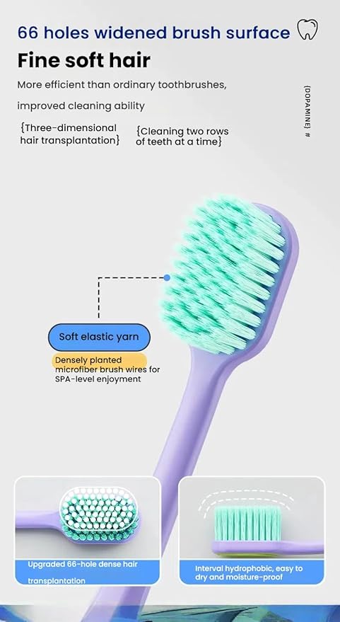 Medium Toothbrushes for Adults with Soft Bristles - Ultra Gentle Cleaning with Wide Head for Sensitive Teeth & Braces Care,12 Pack Vibrant Colors (Year-Round Unique Brushing Experience)