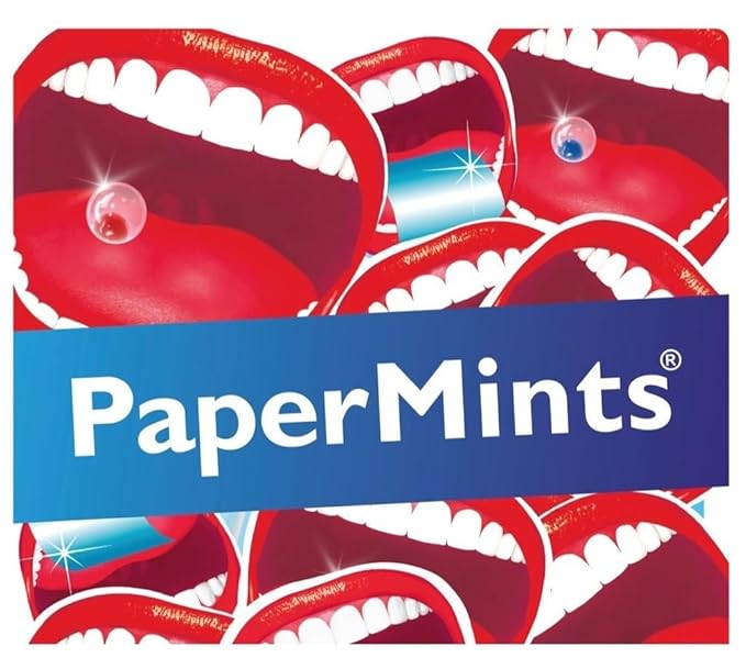 PaperMints CoolCaps - Instant Fresh Breath Mints Sugar-Free, 3 x Tubes of 18 capsules. Extreme Bad Breath Treatment for Adults