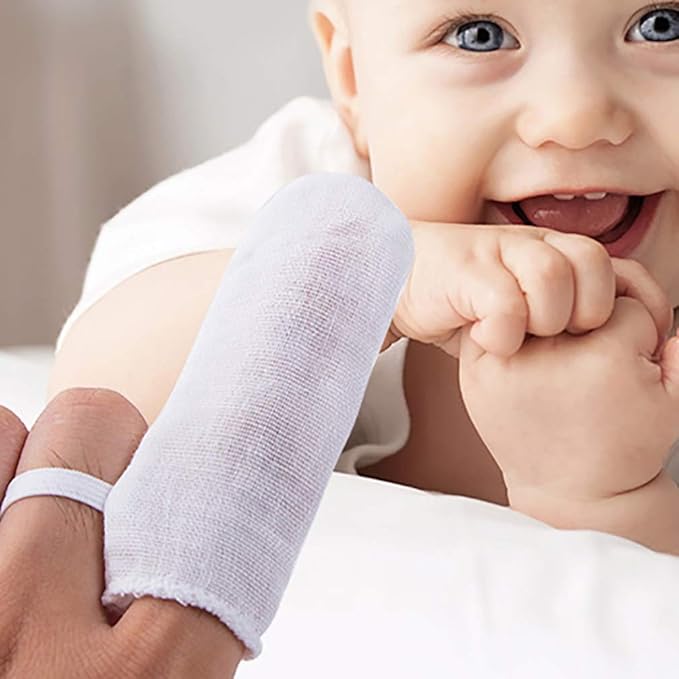 Wipes Newborn Wipes Gum Cleaner Teeth Gauzes Fingers Clean Oral Toothbrush 18Pcs Mouth Cleaner White Newborn Wipes Gum Cleaner Disposable Toothbrush