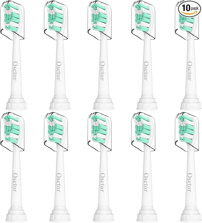 Replacement Toothbrush Heads for Philips Sonicare Plaque Control ProtectiveClean C2 C3 C1 W G2 4100 5100 6100 Electric Toothbrush HX9024,10 Pack Sonic Electric Toothbrush Brush Heads