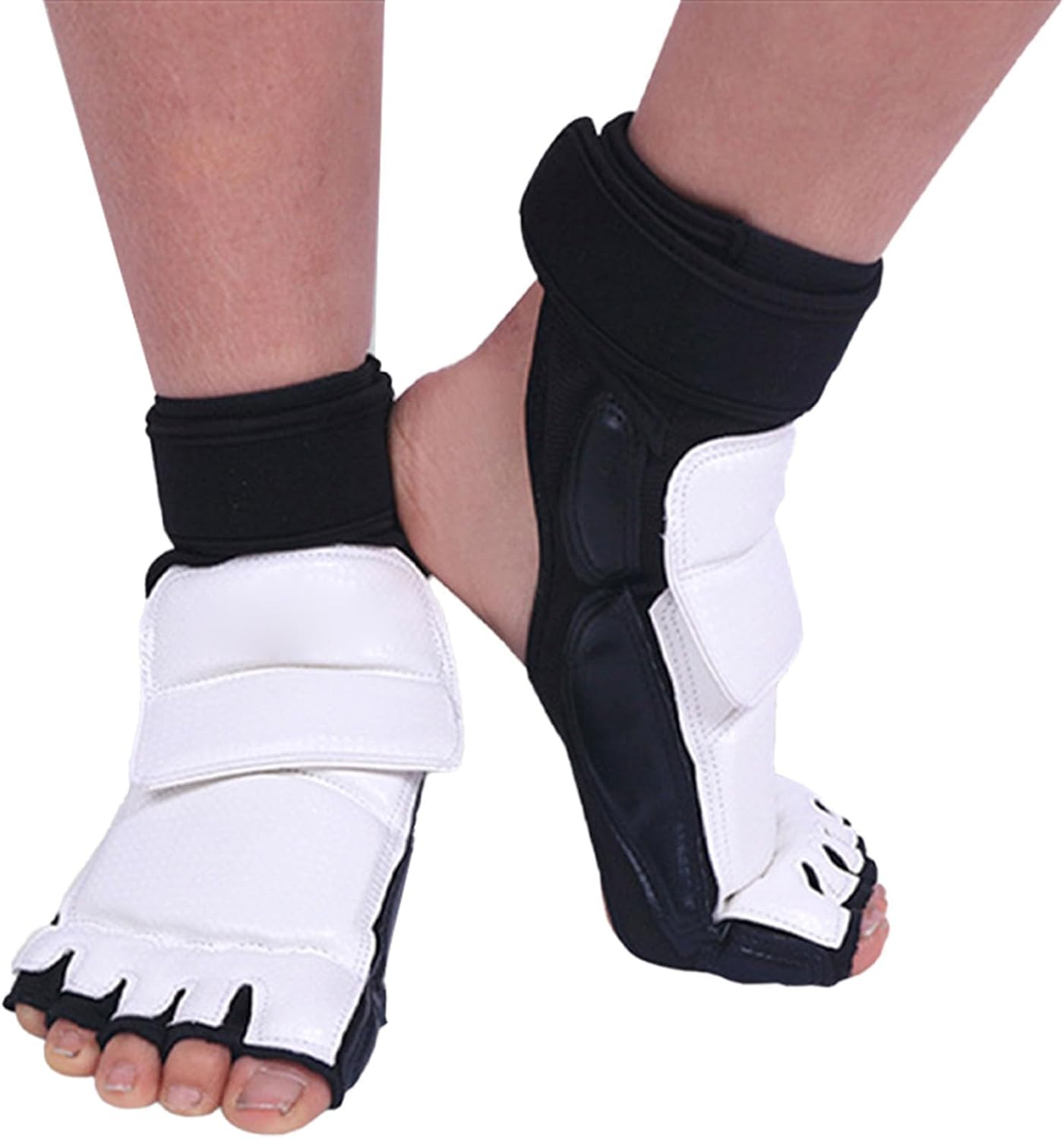 Korea Taekwondo Double Fixation Elastic Foot Protector Guard Martial Arts Kickboxing Karate Hapkido Taekwondo Foot Gear for Kids