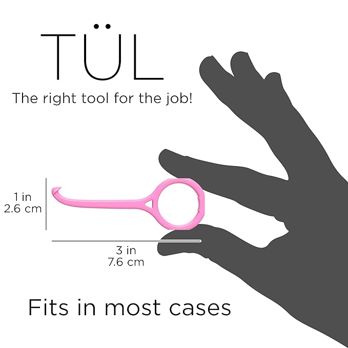 TÜL | Only Invisalign Remover Tool Made in the USA | Lifetime Replacements | Ortho Recommended Aligner Remover Tool & Retainer Remover Tool | Pink 2 Pack | Top Invisalign Accessories