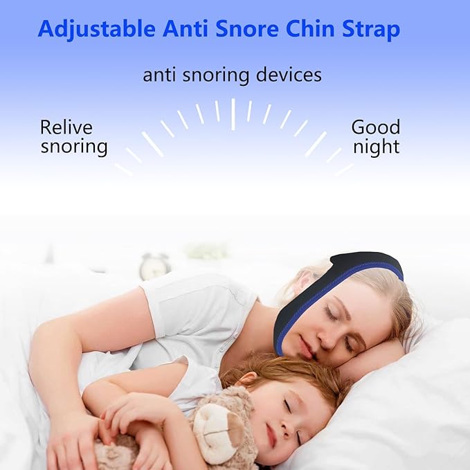 Anti Snore Chin Strap for Sleeping Stop Snoring Solution,Chin Strap for cpap Users,Cpap Chin Strap for Men and Women Breathable Snore Reducing Aids for Users to Keep Mouth Closed