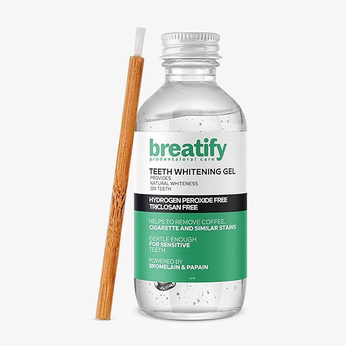 Teeth Whitening Gel, Natural Whiteness, Effective, Painless, No Sensitivity, Easy to Use, Removes Stains and Yellowing on The Teeth, 0.67 Fl Oz
