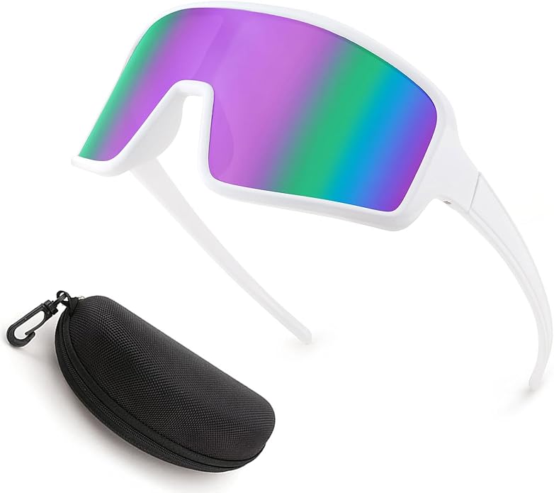 Karsaer Vision Sports Sunglasses Cycling Glasses Baseball Softball Sunglasses Unisex for Adult Youth Kids Boys Girls 8-16