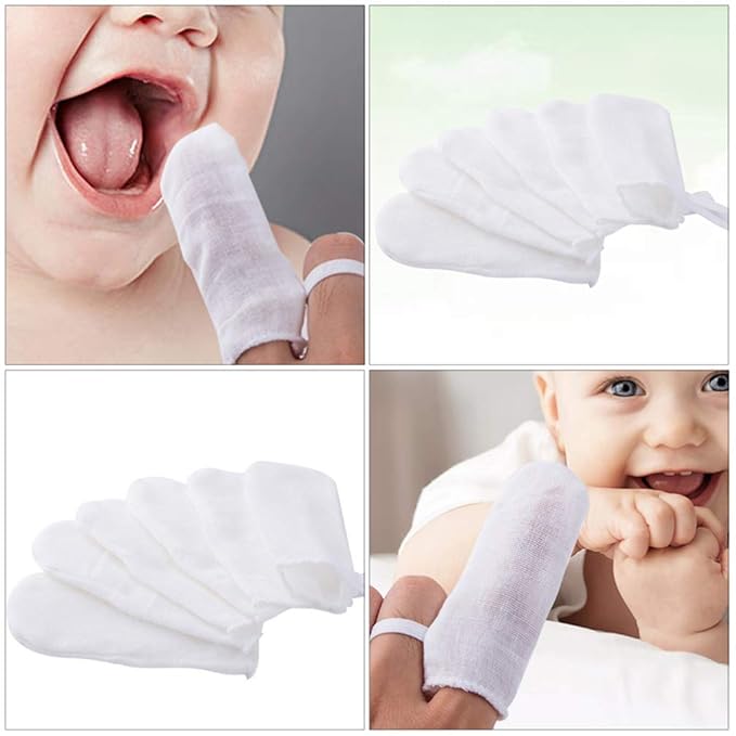Wipes Newborn Wipes Gum Cleaner Teeth Gauzes Fingers Clean Oral Toothbrush 18Pcs Mouth Cleaner White Newborn Wipes Gum Cleaner Disposable Toothbrush